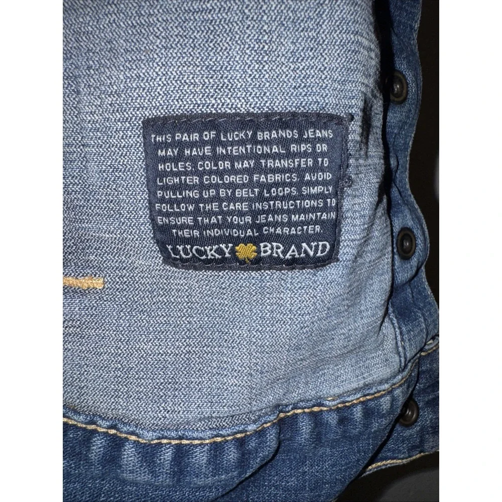 Lucky Brand Denim Trucker Jean Jacket Womens Size Small‎ Cute Chore Coat Western